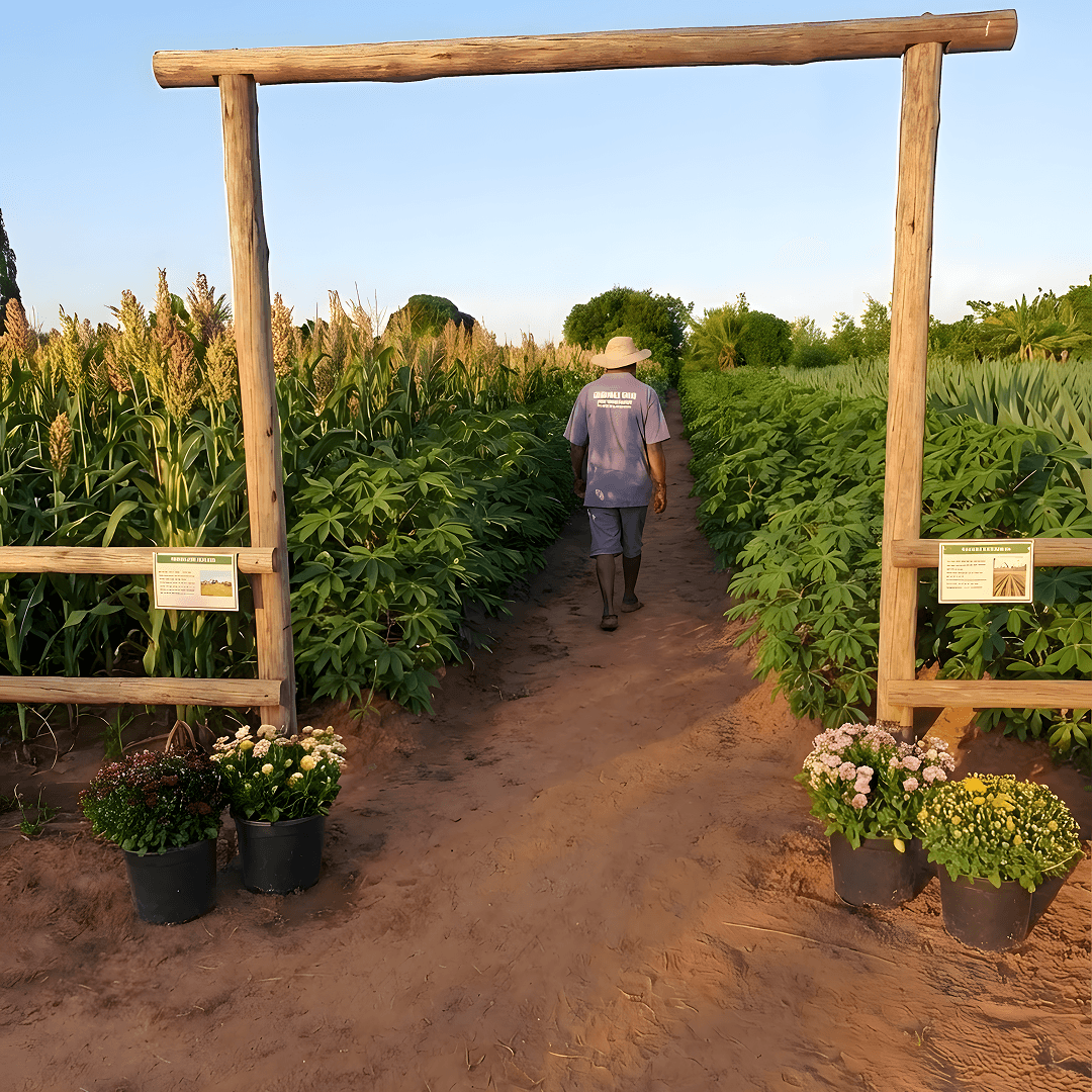 Guided farm tour at Tanga Banana Garden in Tanga, Tanzania