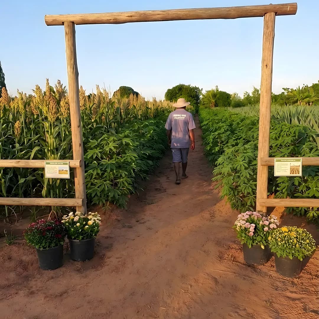 Guided farm tour at Tanga Banana Garden in Tanga, Tanzania
